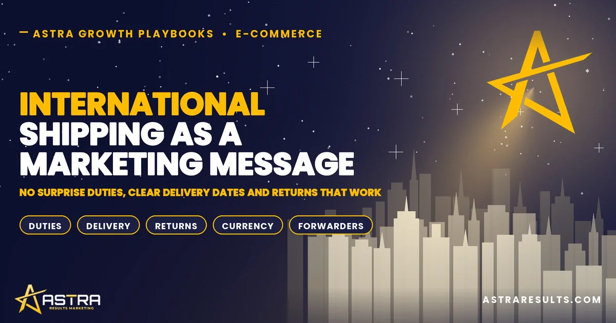 International Shipping as a Marketing Message