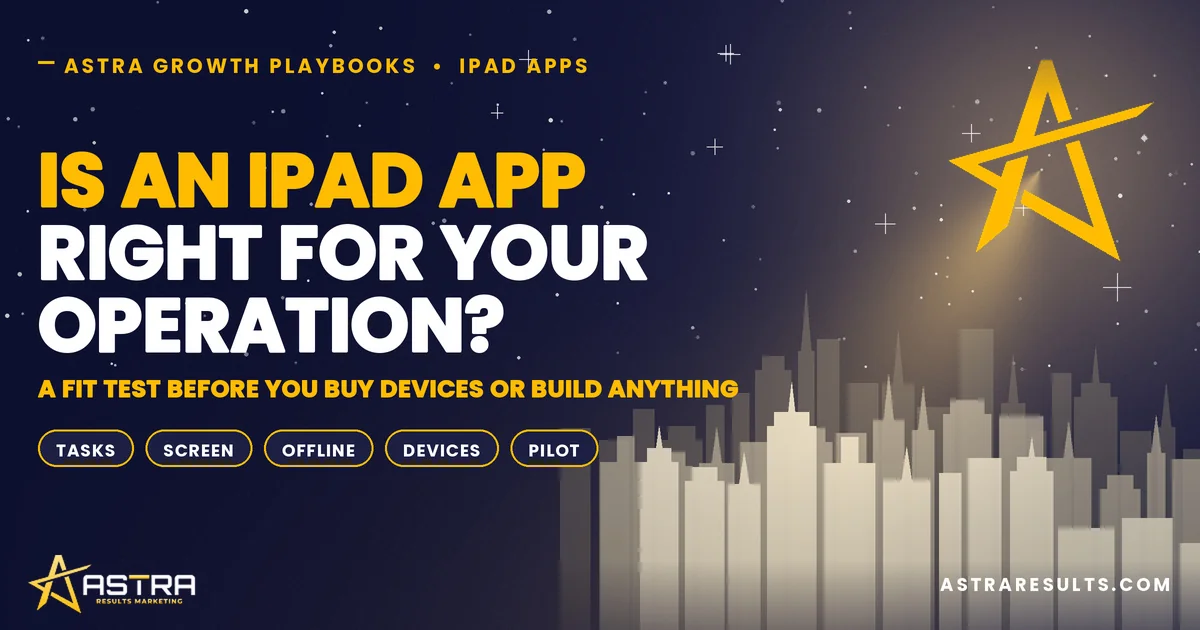 Is an iPad App Right for Your Operation?