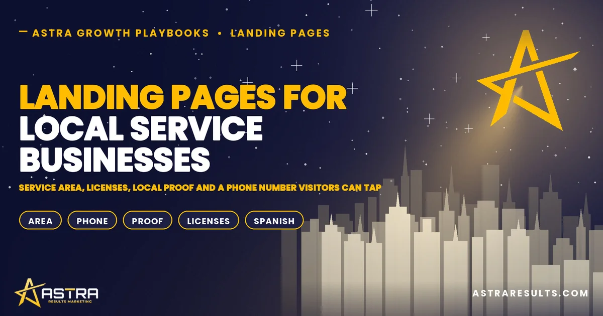 Landing Pages for Local Service Businesses