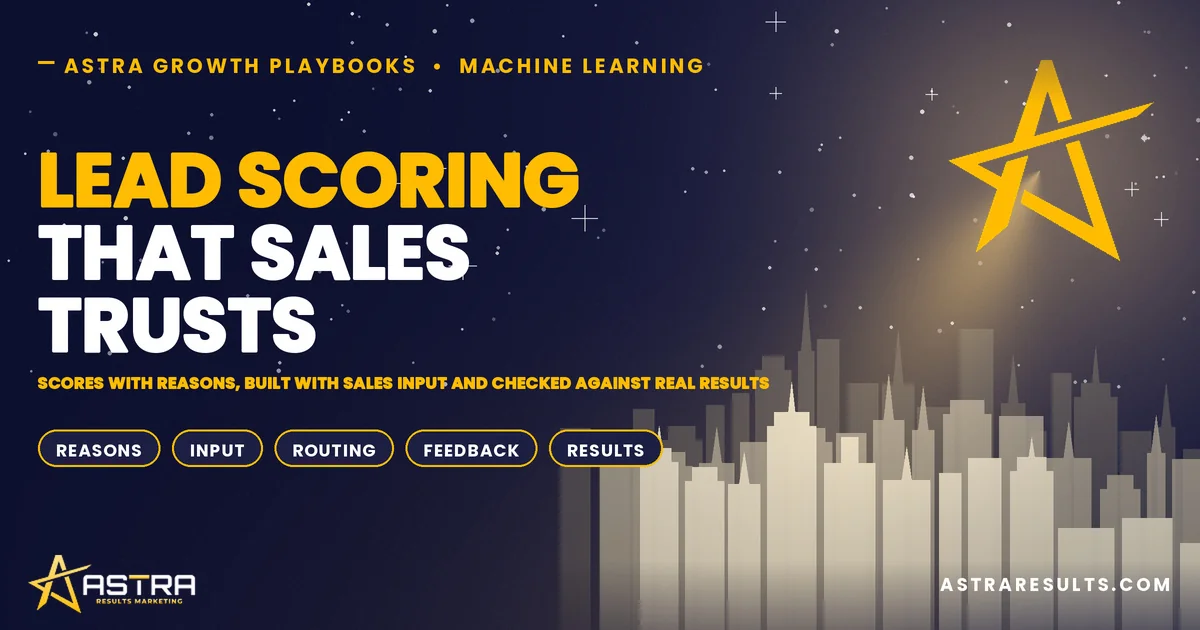 Lead Scoring That Sales Trusts