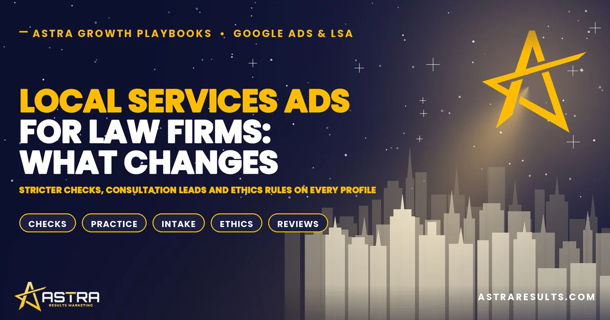 Local Services Ads for Law Firms: What Changes