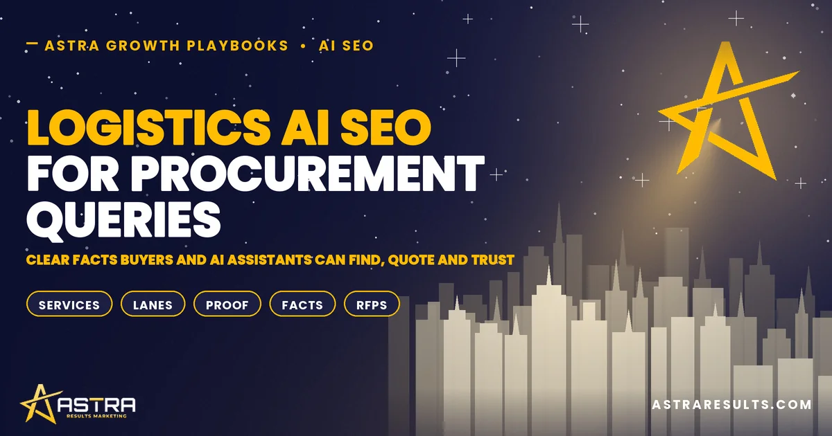 Logistics AI SEO for Procurement Queries