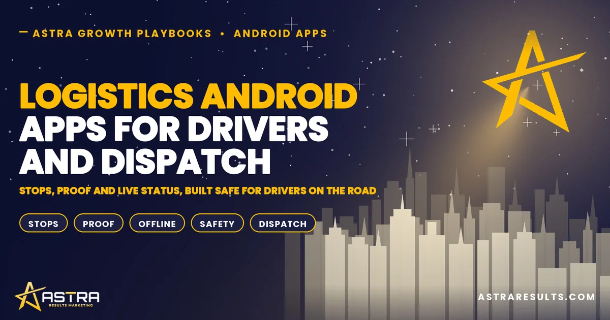 Logistics Android Apps for Drivers and Dispatch
