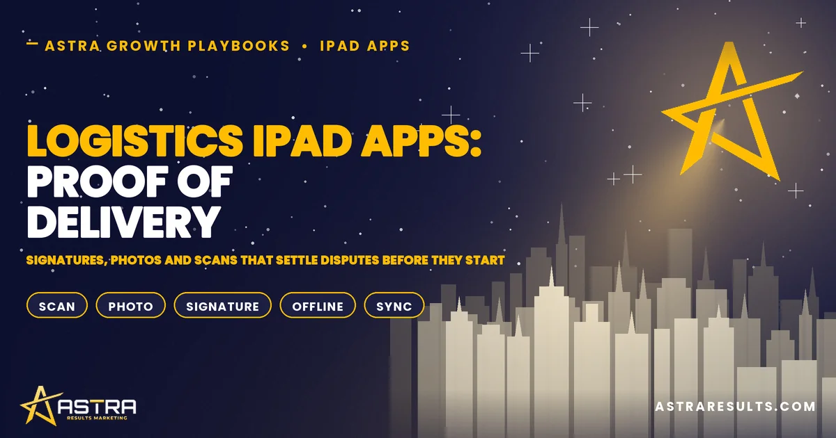Logistics iPad Apps: Proof of Delivery