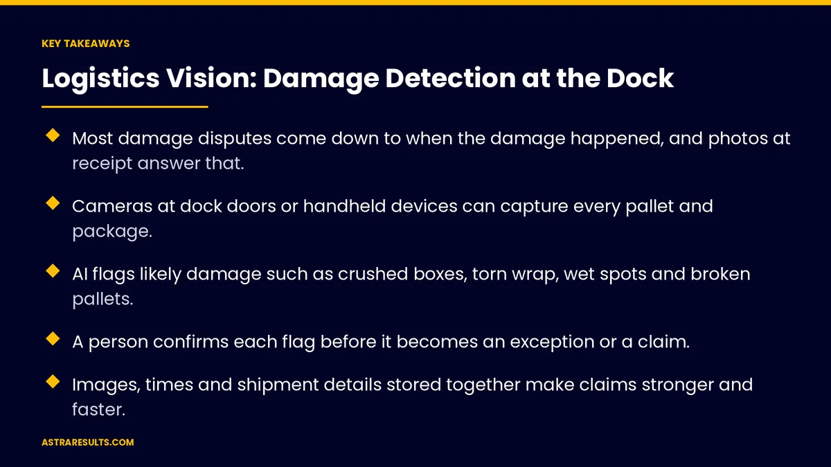 Key takeaways from "Logistics Vision: Damage Detection at the Dock" &mdash; Astra Results Marketing