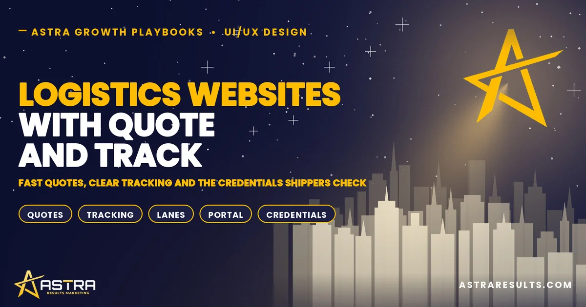 Logistics Websites With Quote and Track