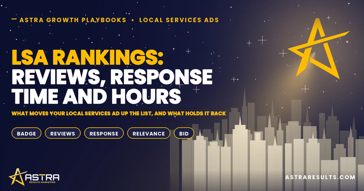 LSA Rankings: Reviews, Response Time and Hours