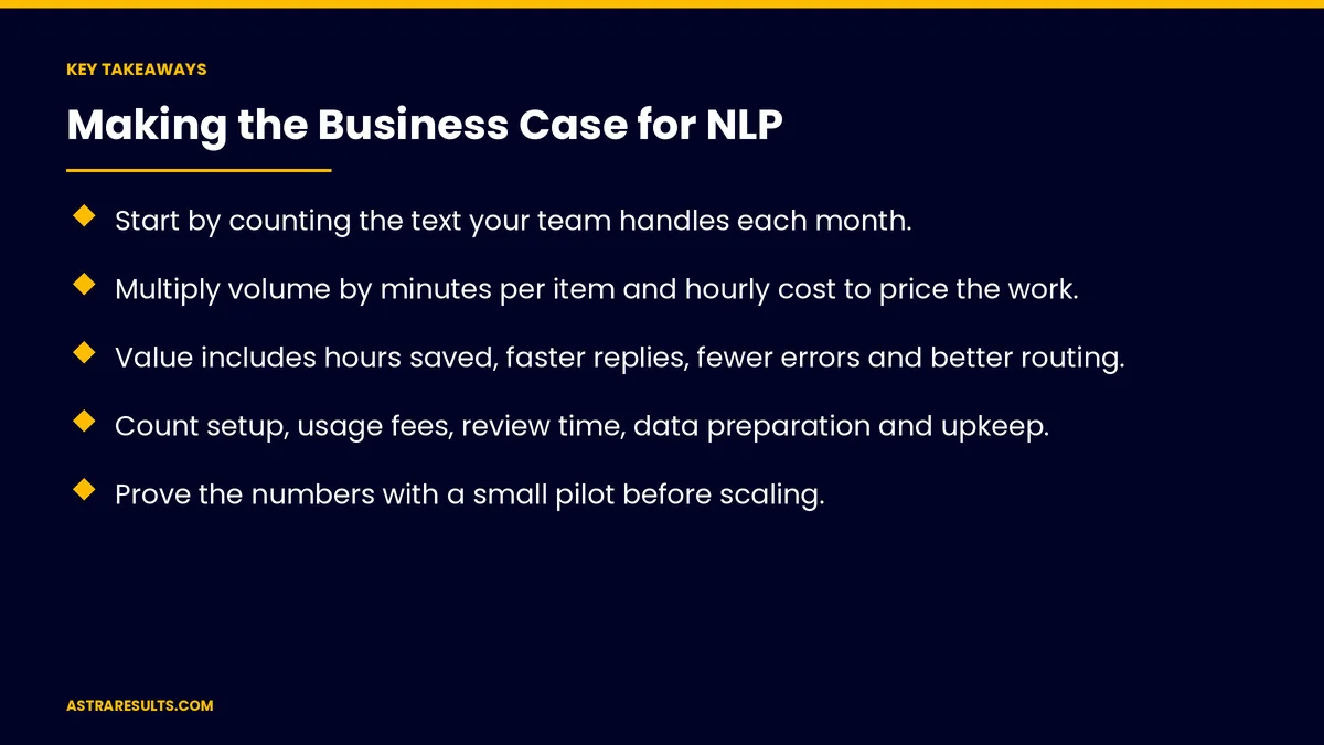 Key takeaways from "Making the Business Case for NLP" &mdash; Astra Results Marketing