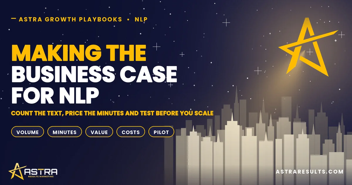 Making the Business Case for NLP
