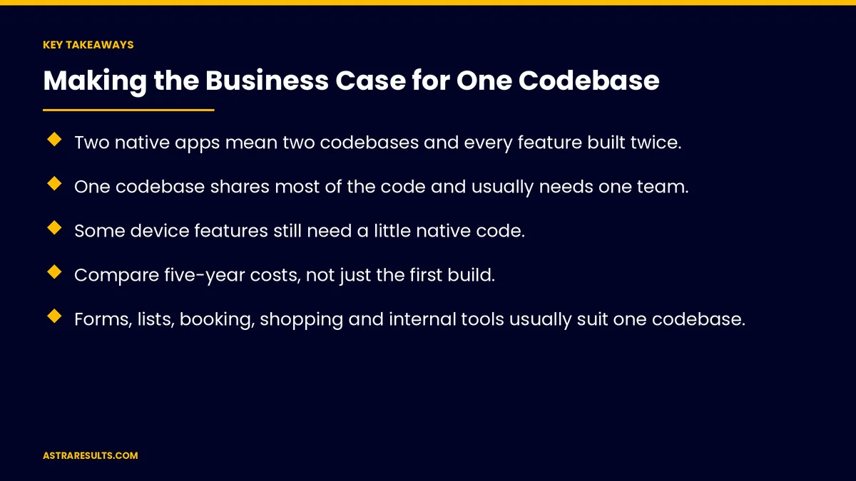 Key takeaways from "Making the Business Case for One Codebase" &mdash; Astra Results Marketing