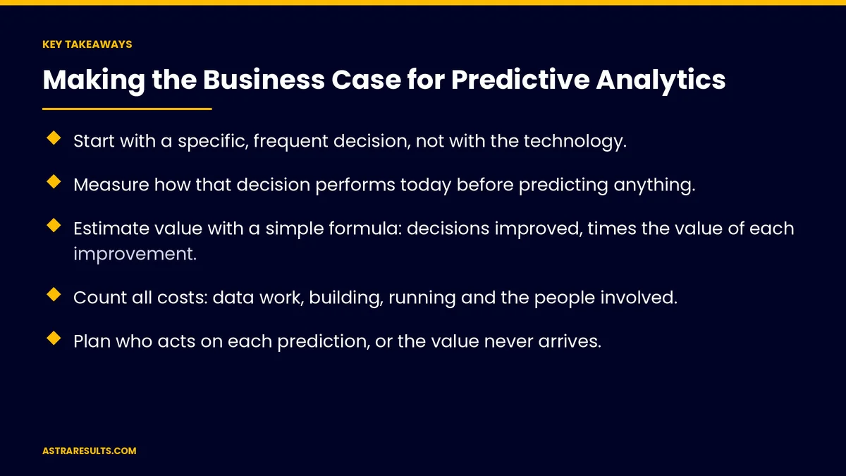 Key takeaways from "Making the Business Case for Predictive Analytics" &mdash; Astra Results Marketing