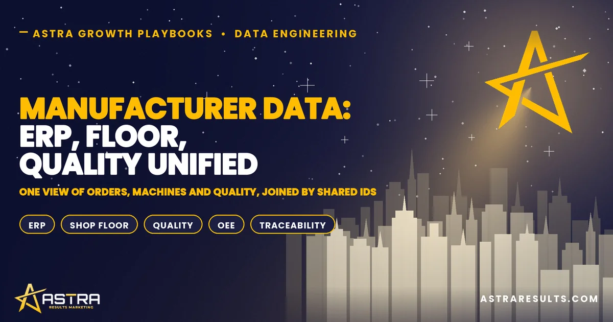 Manufacturer Data: ERP, Floor, Quality Unified