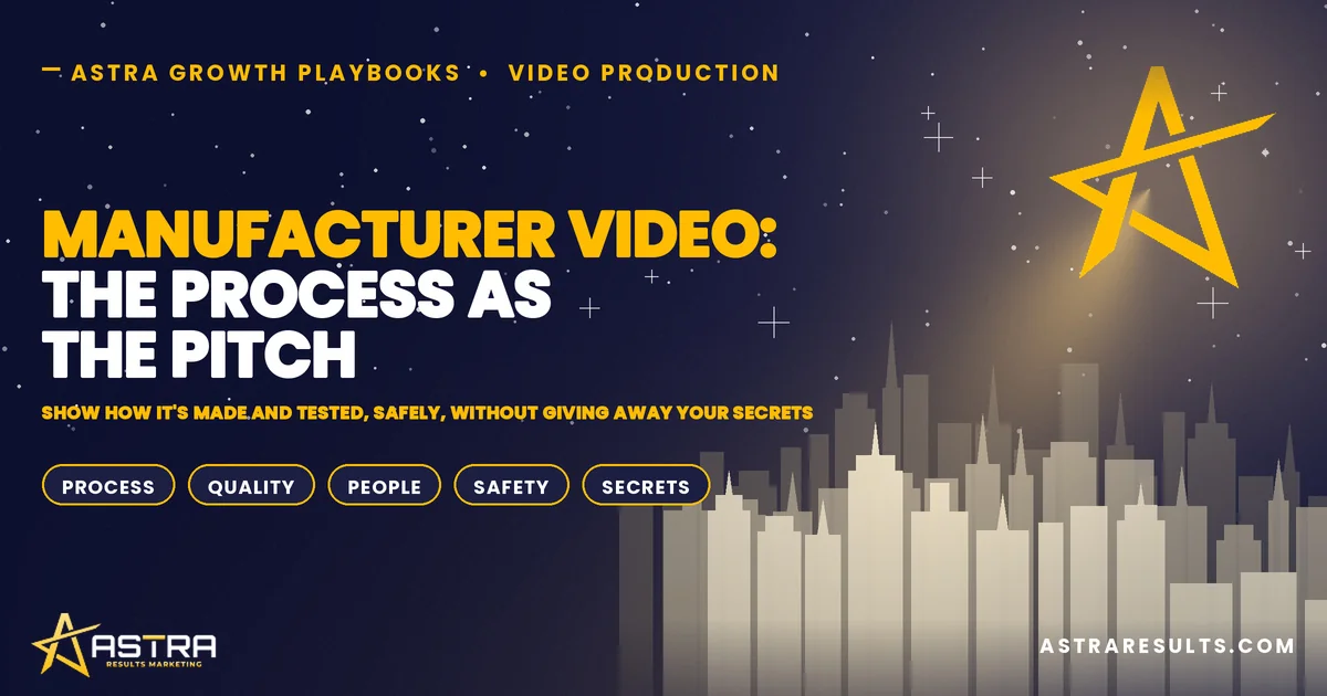 Manufacturer Video: The Process as the Pitch