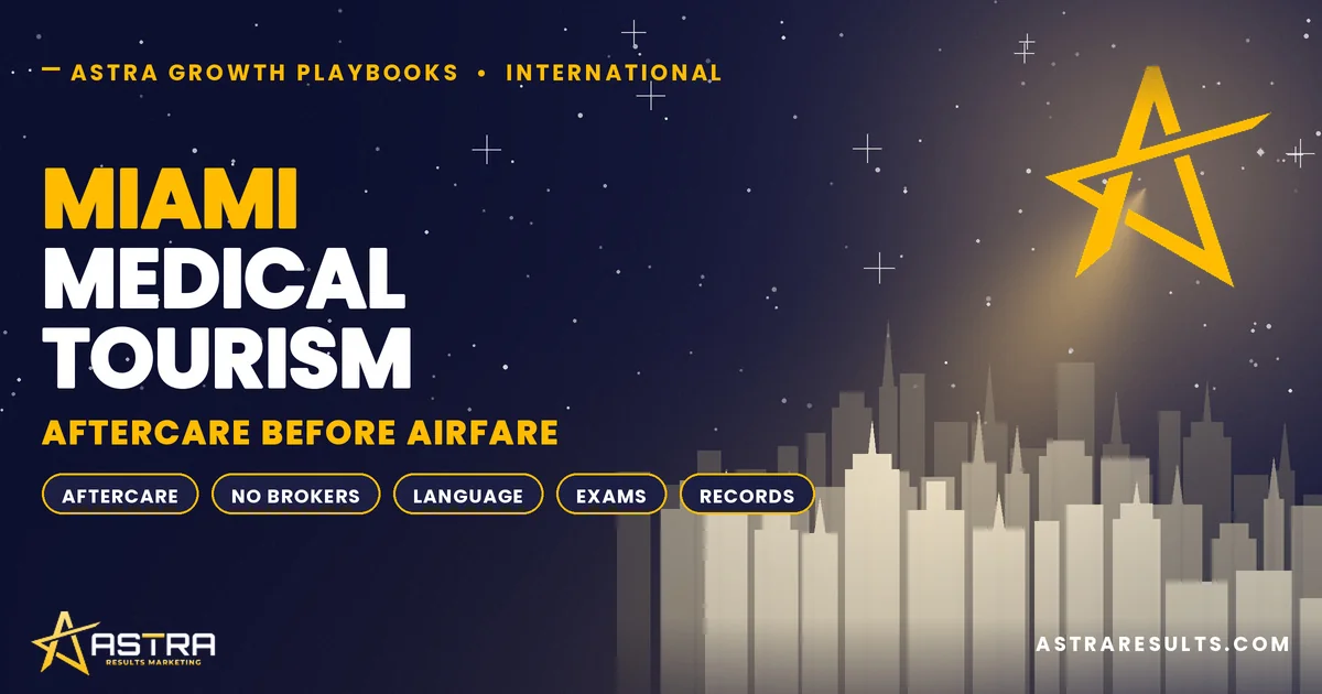 Miami Medical Tourism: Aftercare Before Airfare