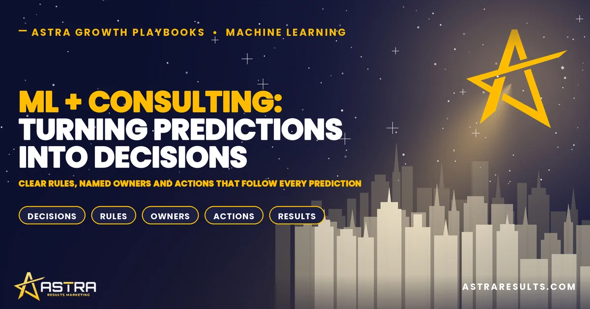 ML + Consulting: Turning Predictions Into Decisions