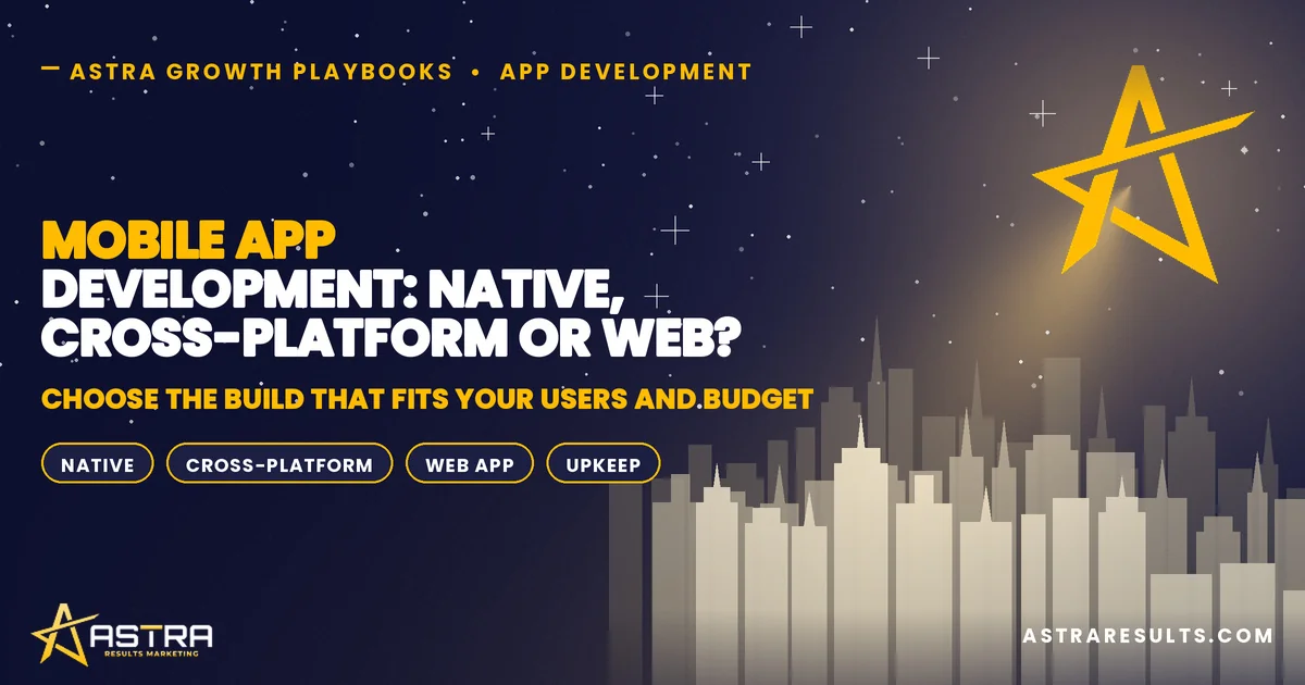 Mobile App Development: Native, Cross-Platform or Web?
