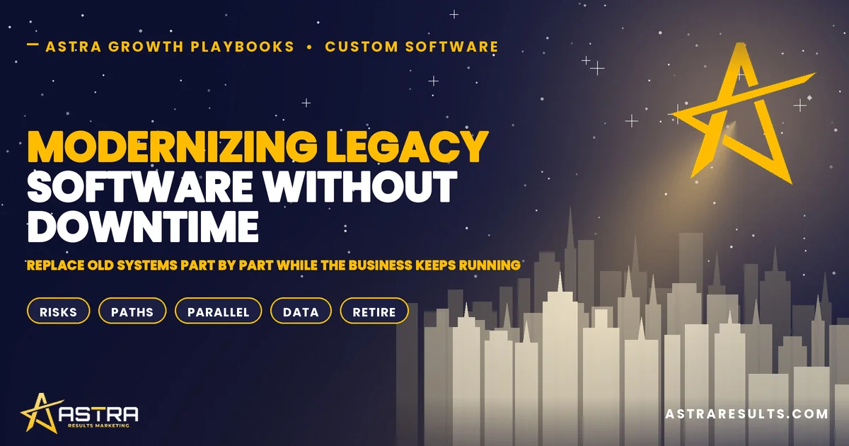 Modernizing Legacy Software Without Downtime