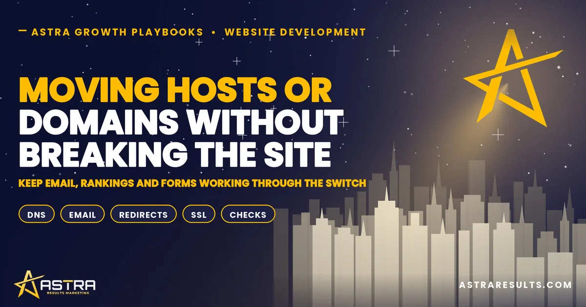 Moving Hosts or Domains Without Breaking the Site