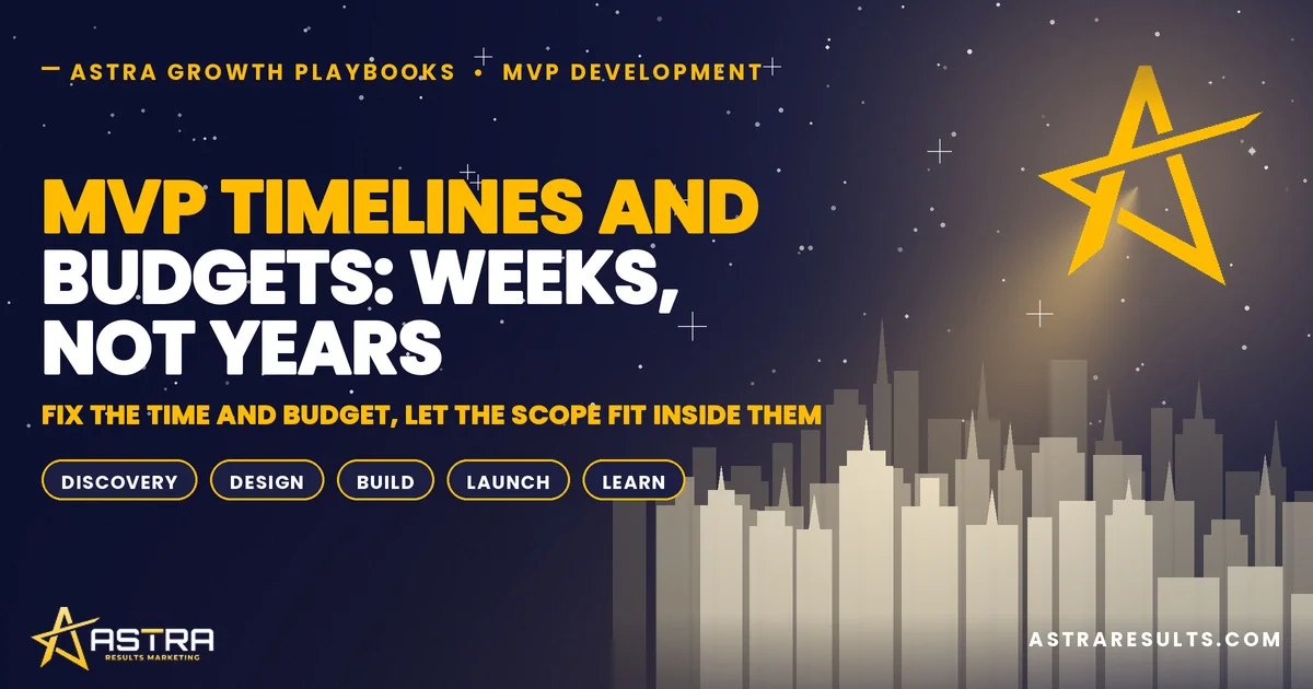 MVP Timelines and Budgets: Weeks, Not Years