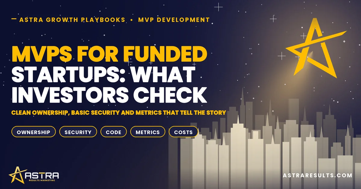 MVPs para Startups Financiadas: Qué Revisan los Inversionistas