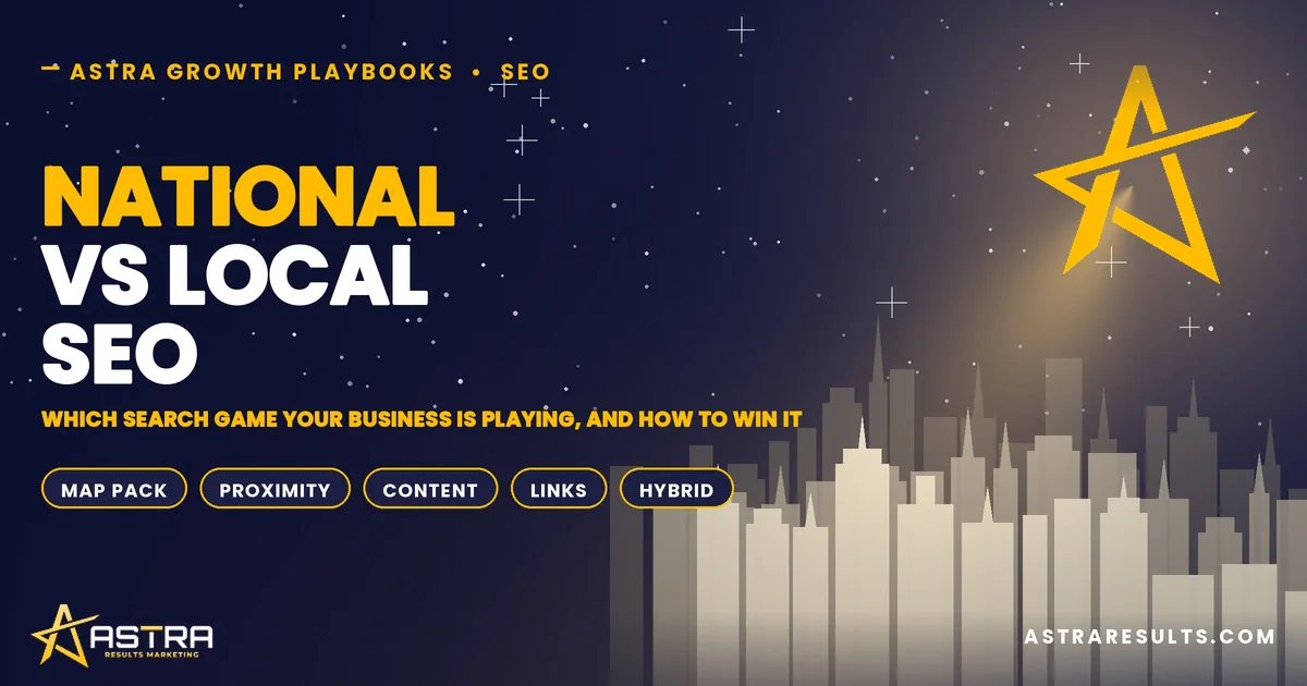 National vs Local SEO