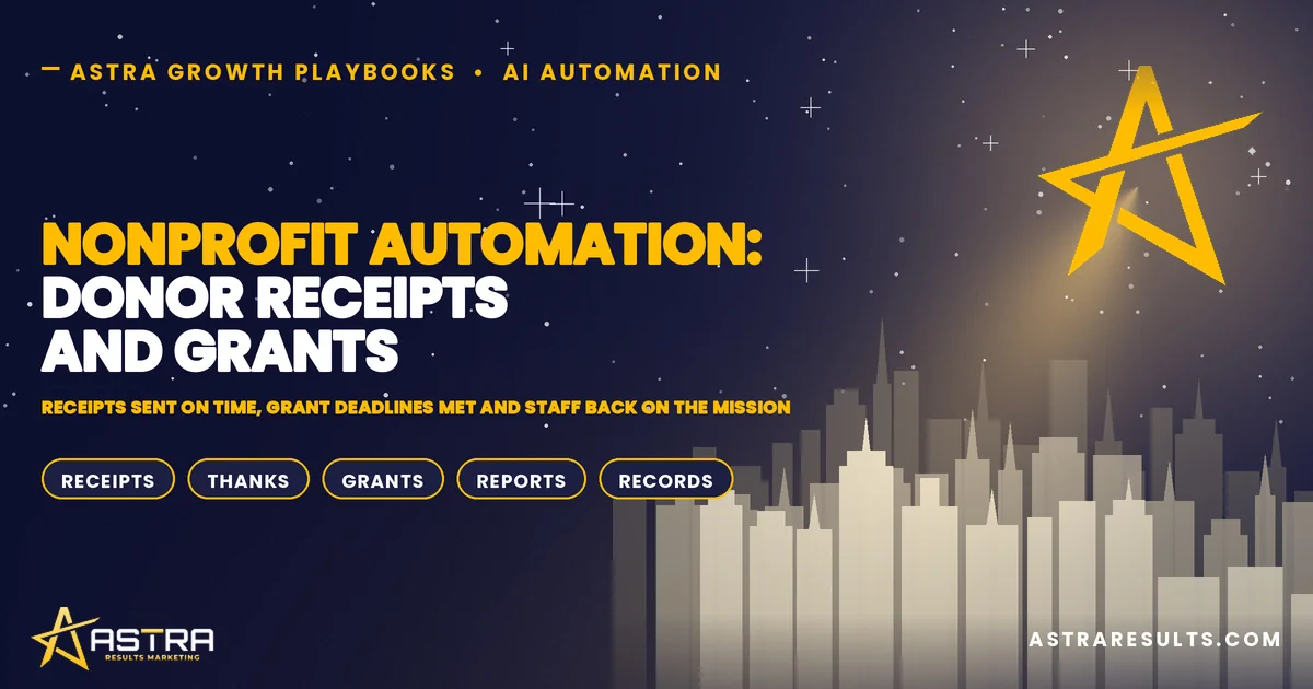 Nonprofit Automation: Donor Receipts and Grants
