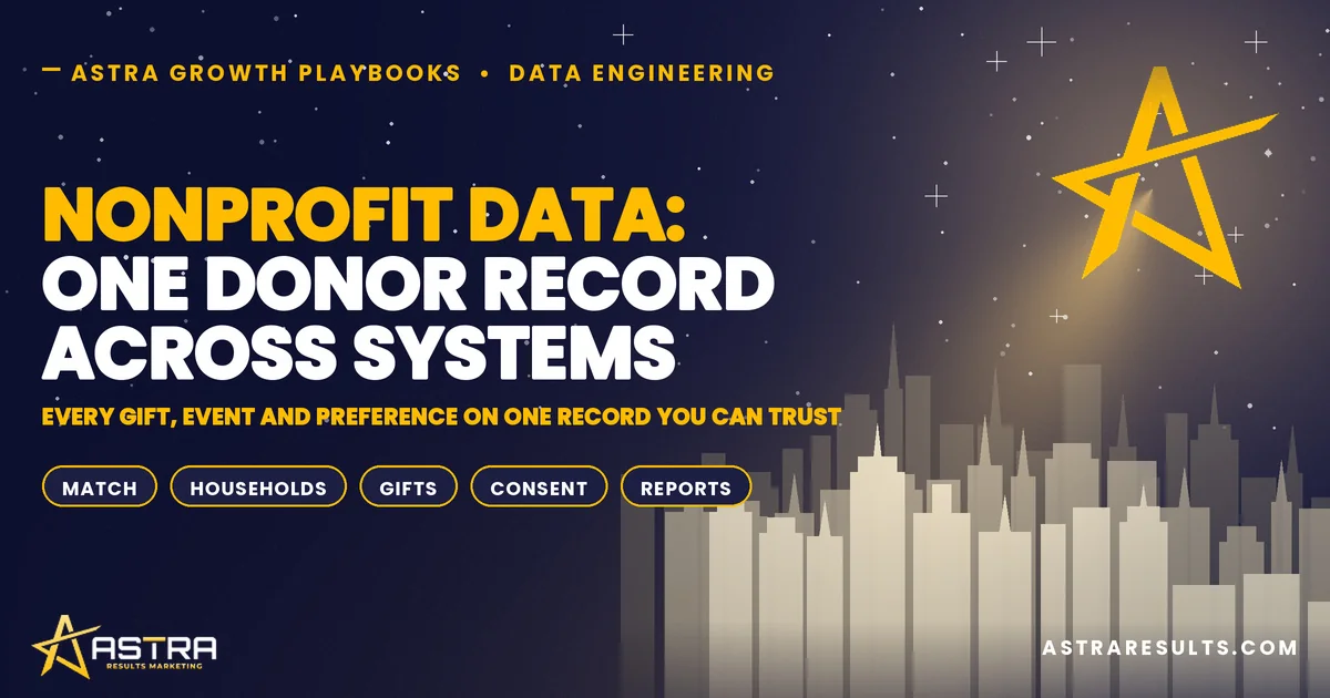 Nonprofit Data: One Donor Record Across Systems
