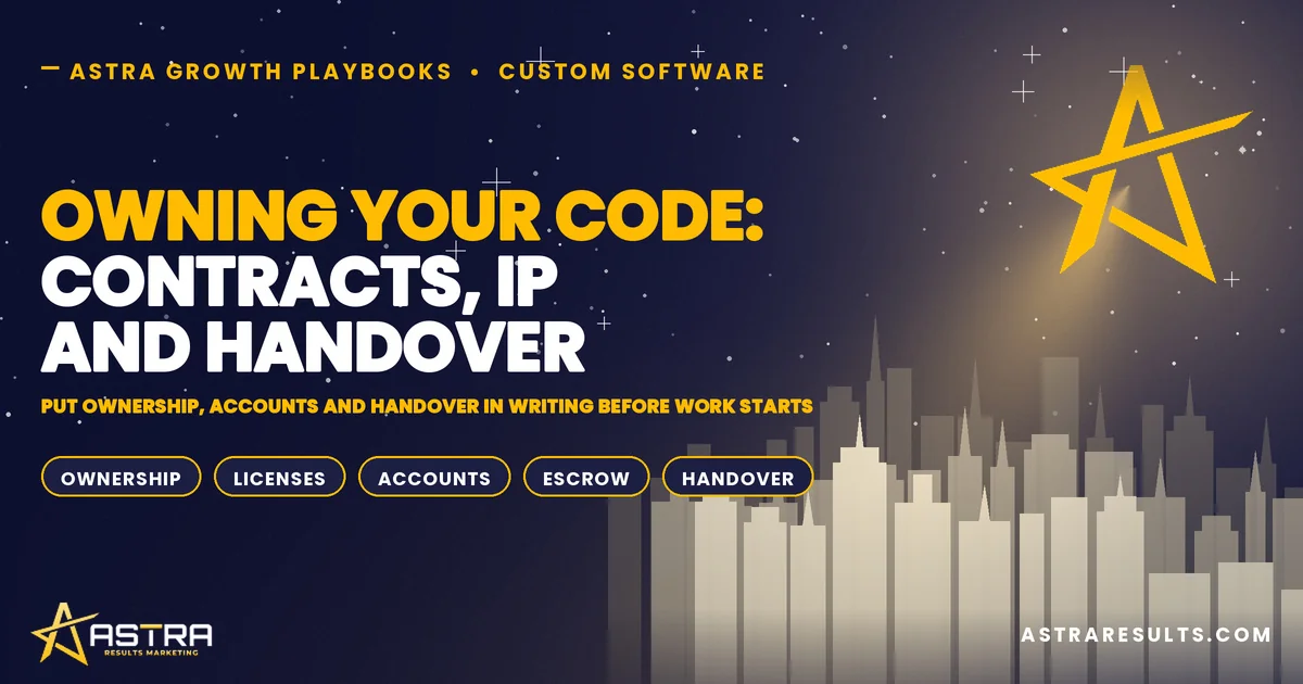 Owning Your Code: Contracts, IP and Handover