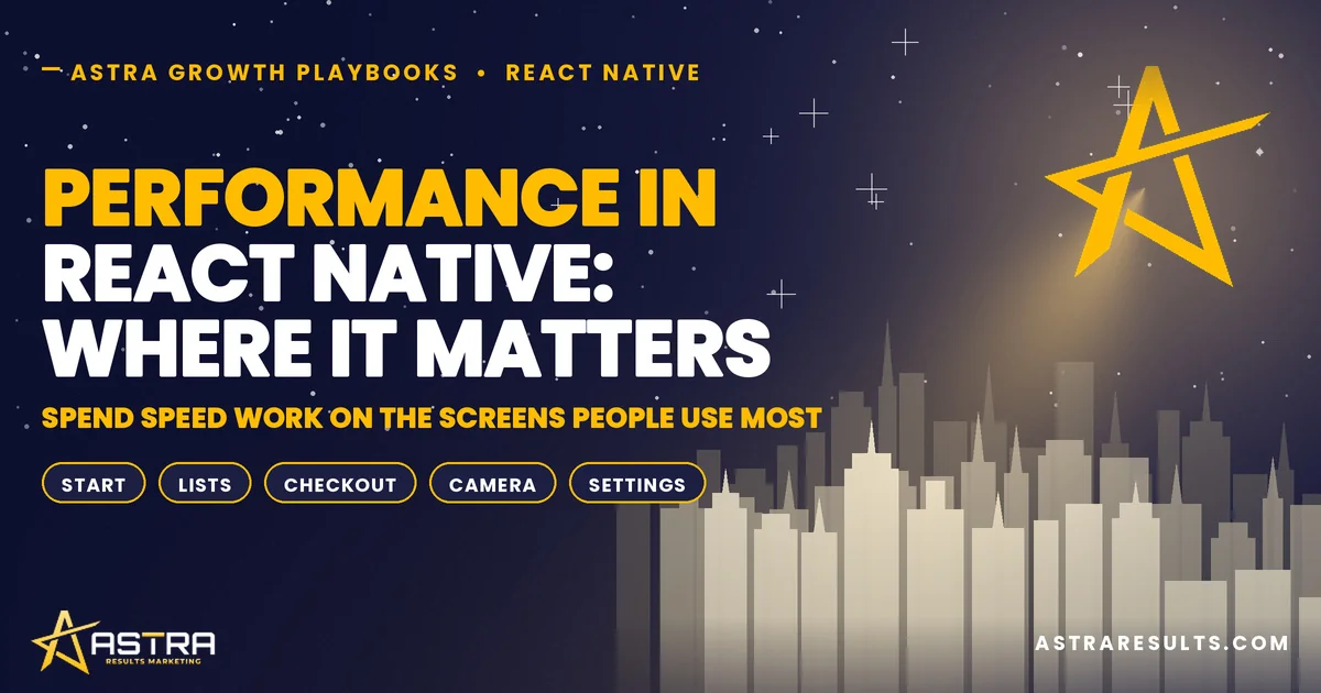 Performance in React Native: Where It Matters