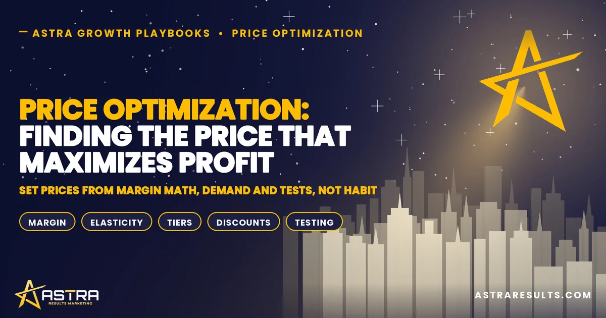 Price Optimization: Finding the Price That Maximizes Profit