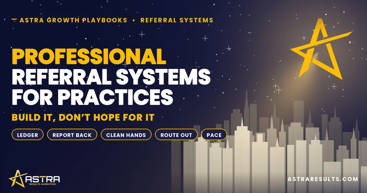 Professional Referral Systems for Practices