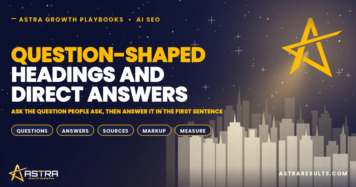 Question-Shaped Headings and Direct Answers