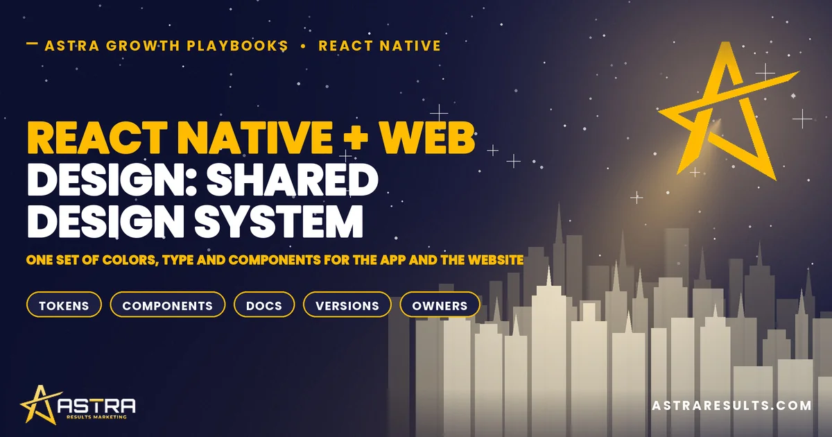 React Native + Web Design: Shared Design System
