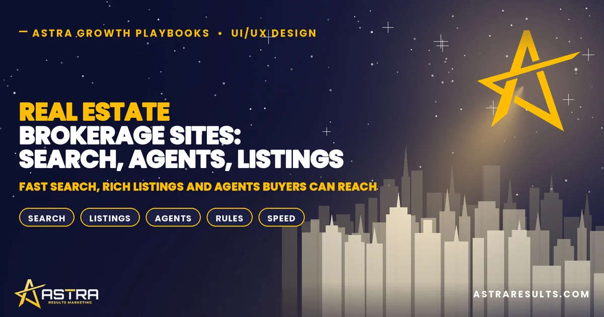 Real Estate Brokerage Sites: Search, Agents, Listings