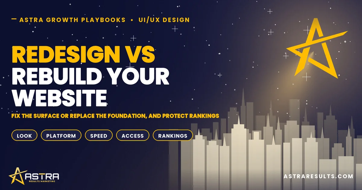 Redesign vs Rebuild Your Website