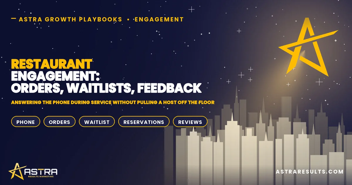 Restaurant Engagement: Orders, Waitlists, Feedback