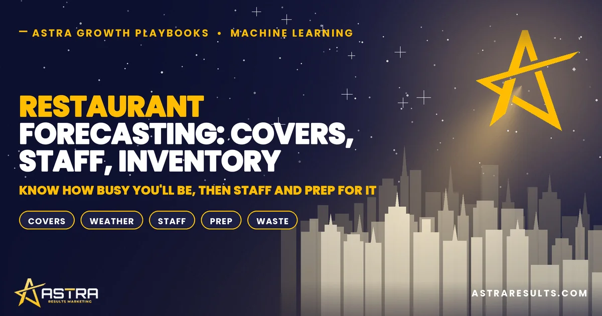 Restaurant Forecasting: Covers, Staff, Inventory