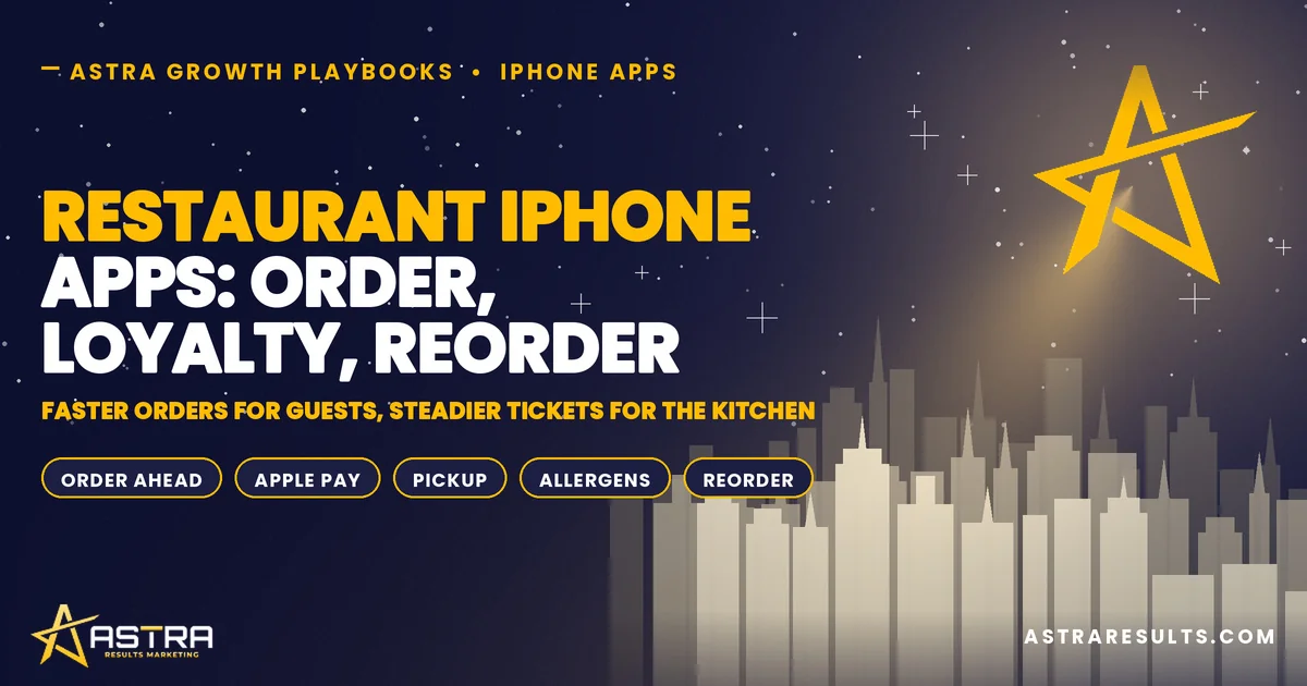 Restaurant iPhone Apps: Order, Loyalty, Reorder