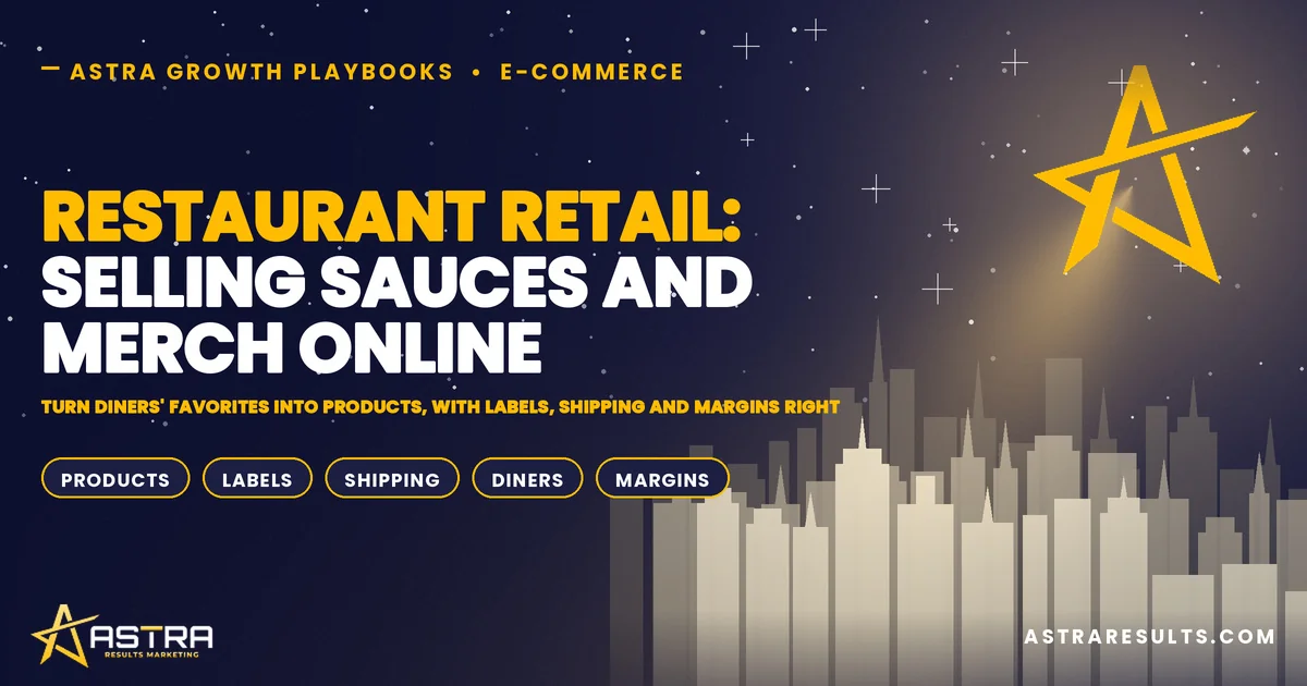 Restaurant Retail: Selling Sauces and Merch Online
