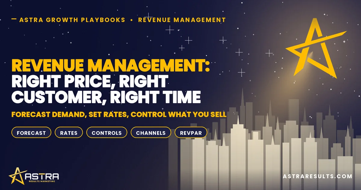 Revenue Management: Right Price, Right Customer, Right Time