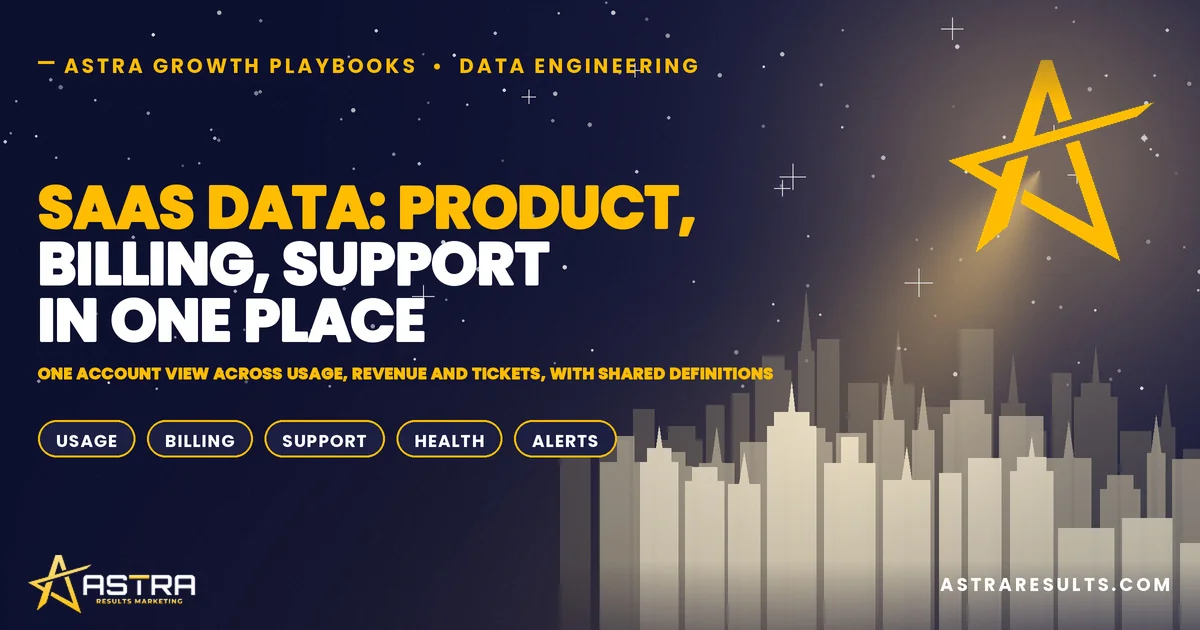 SaaS Data: Product, Billing, Support in One Place
