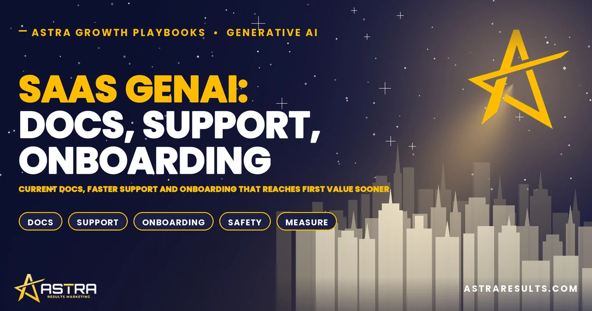 SaaS GenAI: Docs, Support, Onboarding