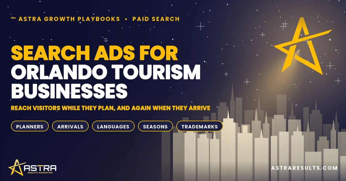 Search Ads for Orlando Tourism Businesses