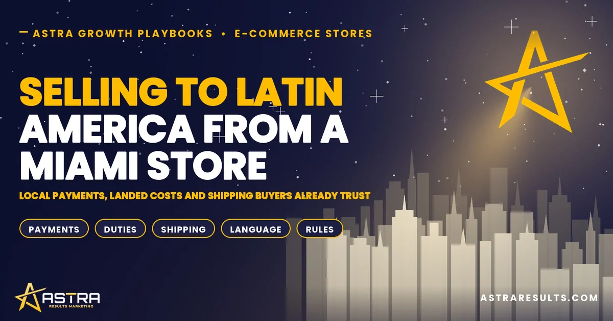Selling to Latin America From a Miami Store