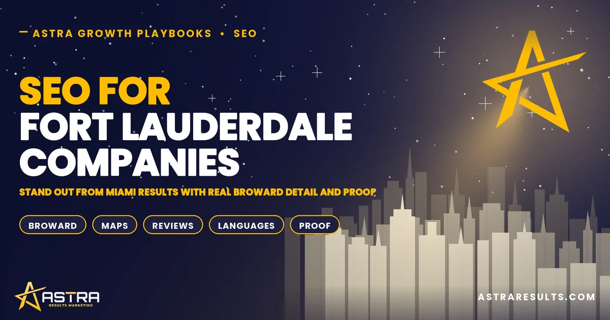SEO for Fort Lauderdale Companies
