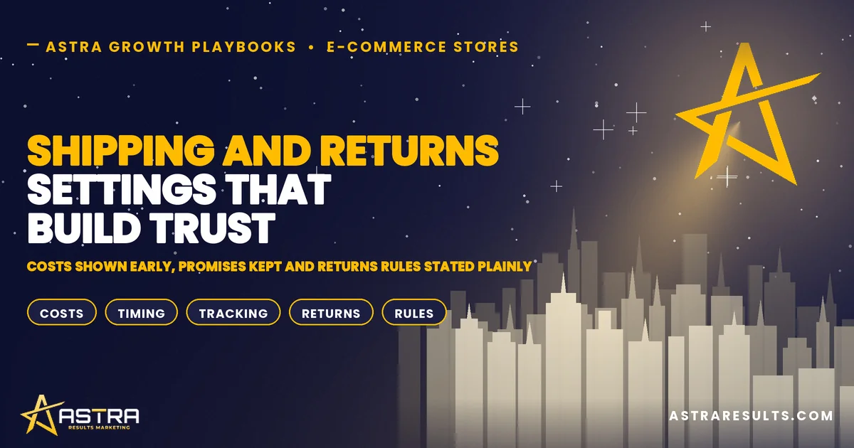 Shipping and Returns Settings That Build Trust