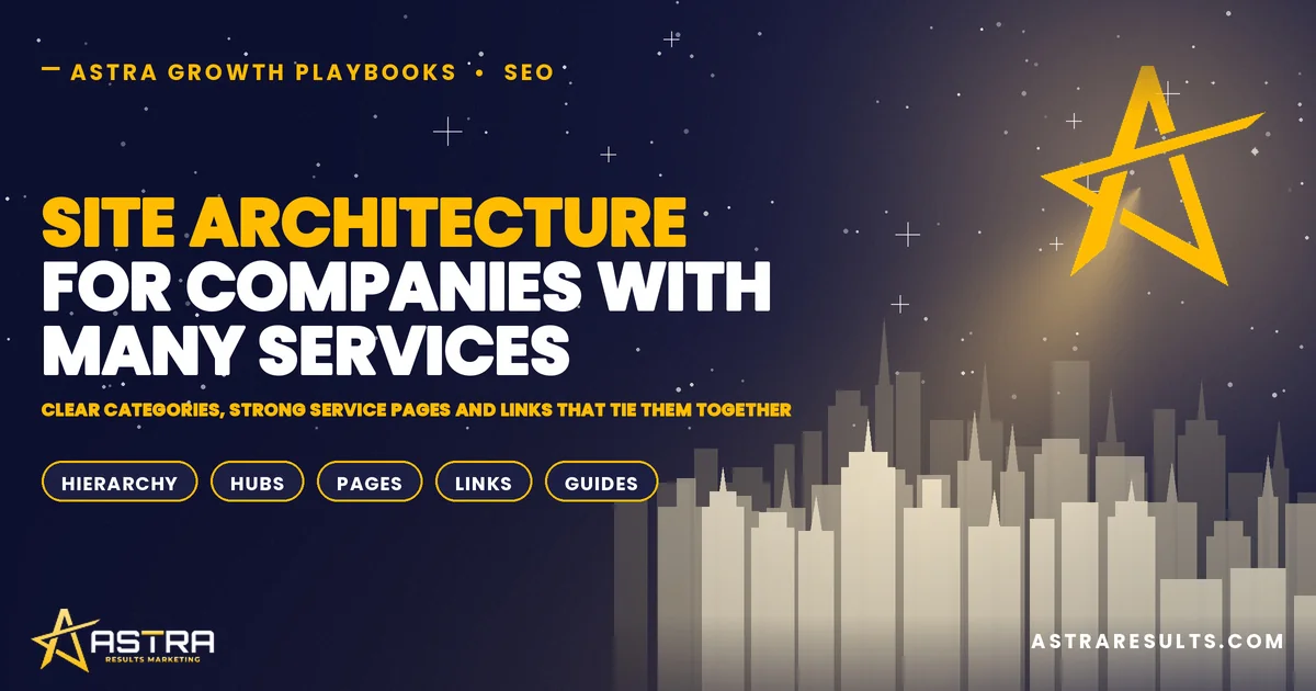 Site Architecture for Companies With Many Services