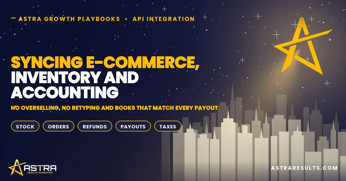 Syncing E-Commerce, Inventory and Accounting