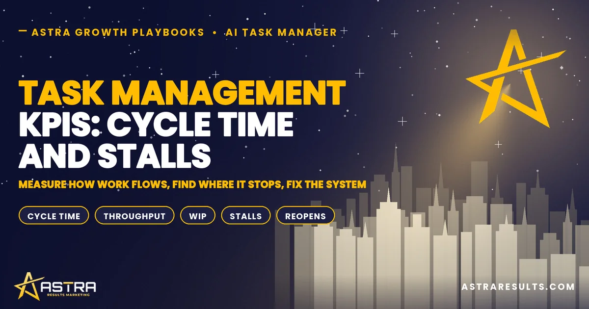 Task Management KPIs: Cycle Time and Stalls
