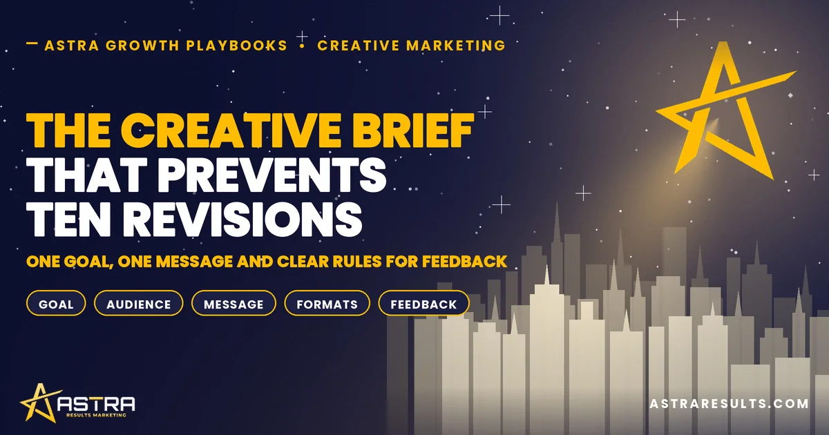 The Creative Brief That Prevents Ten Revisions